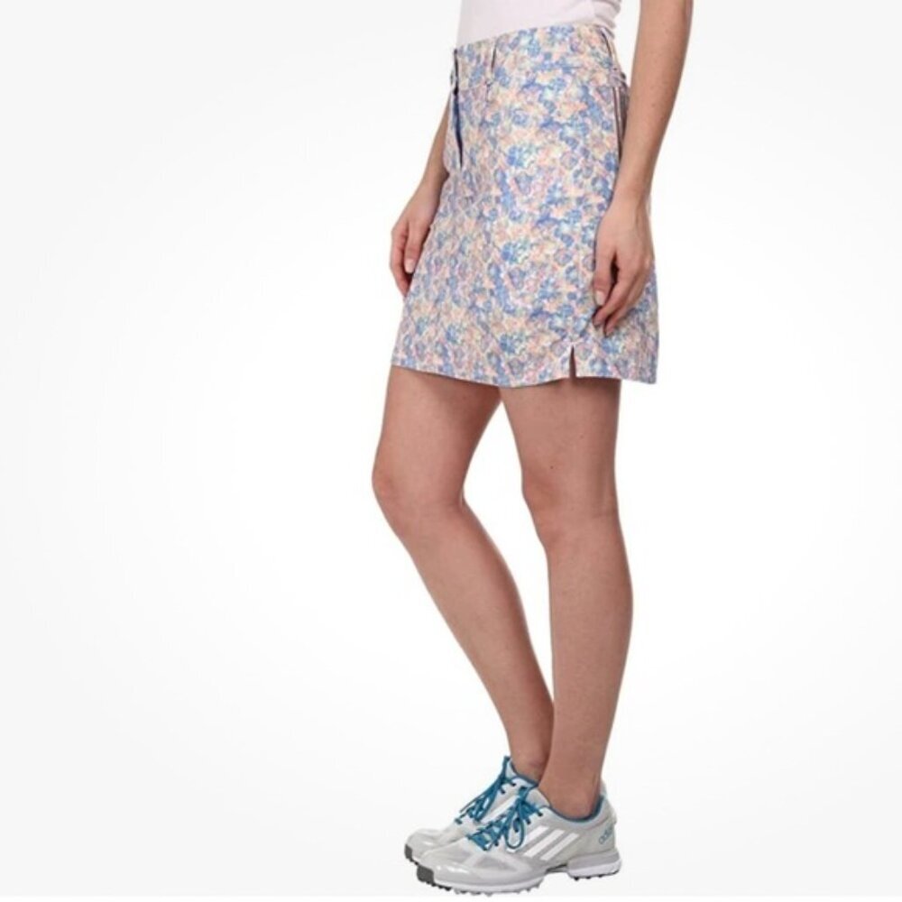 ADIDAS‎ GOLF Pastel Floral Tour Stretch Women’s Mini Skort Skirt Size 6